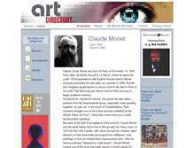 Tablet Screenshot of monet-claude.com